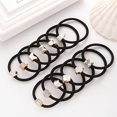 50pcs Girls Elastic Hair Ties Thick Hair Accessories Gift