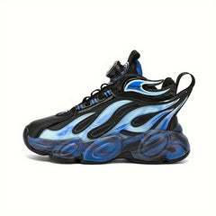 Kid's Basketball Shoes with Rotating Buckle Non Slip