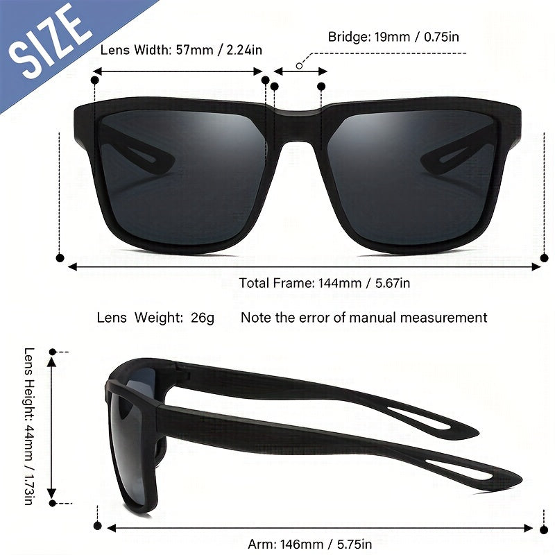 Men's Polarized Cycling Driving Sunglasses With Glasses Case