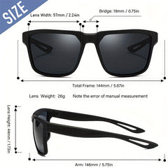 Men's Polarized Cycling Driving Sunglasses With Glasses Case