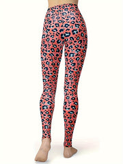 Leopard Print High Waisted Yoga Leggings