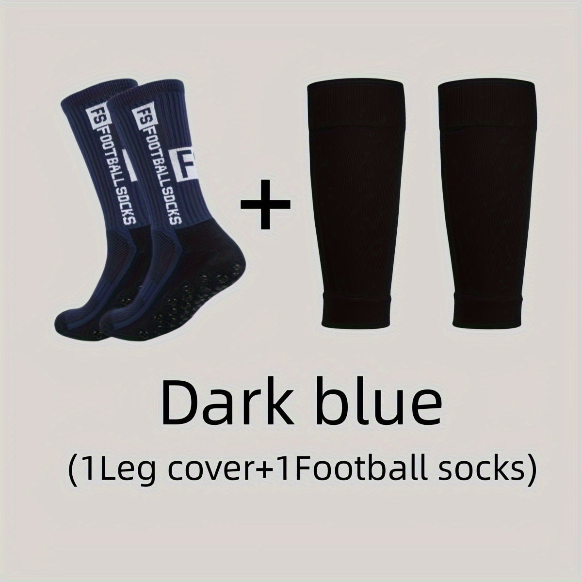 Men's Breathable Fitness Shin Guards Soccer Anti-Slip Socks