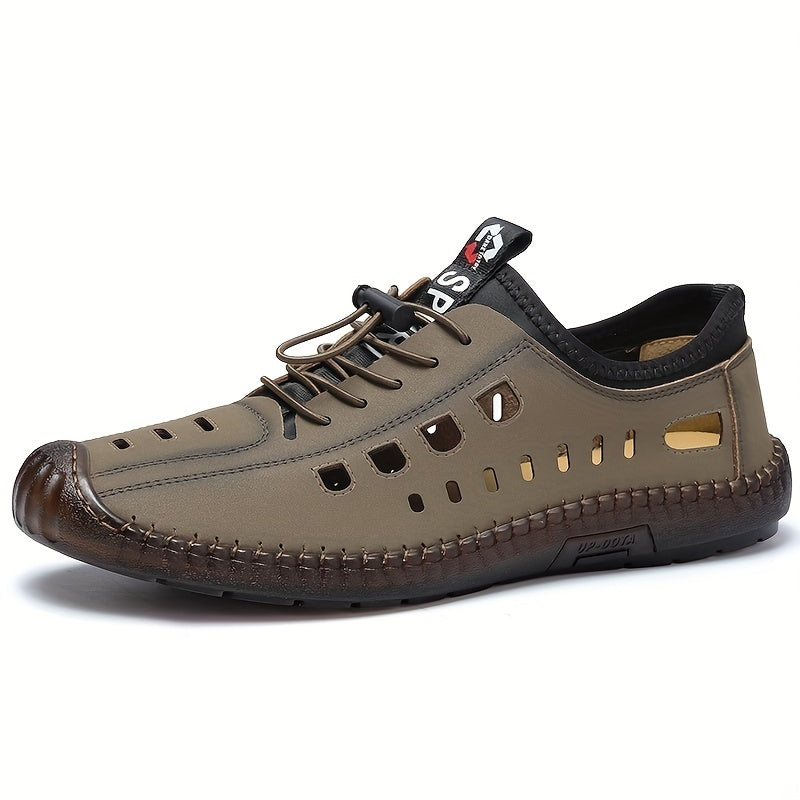 Men's Loafer Shoes No Tie Shoelaces Non-slip Slip On Sandals Spring Summer