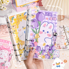 Cute Cartoon Detachable Notebook, Waterproof, 50 Grid Pages, 50 Line