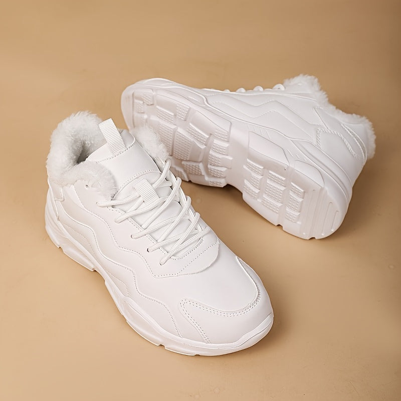 Women's Non-slip Medium Tube Snow Boots Thick Bottom Warm Sneakers