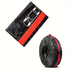 1pc Tire Cover Spare Tire Cover Polyester Fiber Dustproof Waterproof Bag