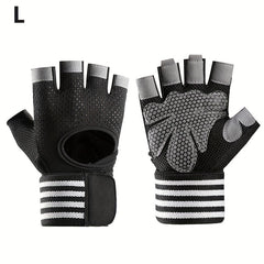 Gym Workout Gloves Wrist Support Full Palm Protection Weightlifting