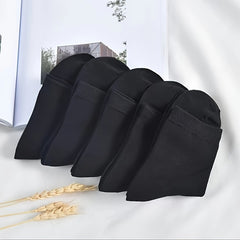 10 Pairs Solid Print Socks Comfy & Breathable All match Socks
