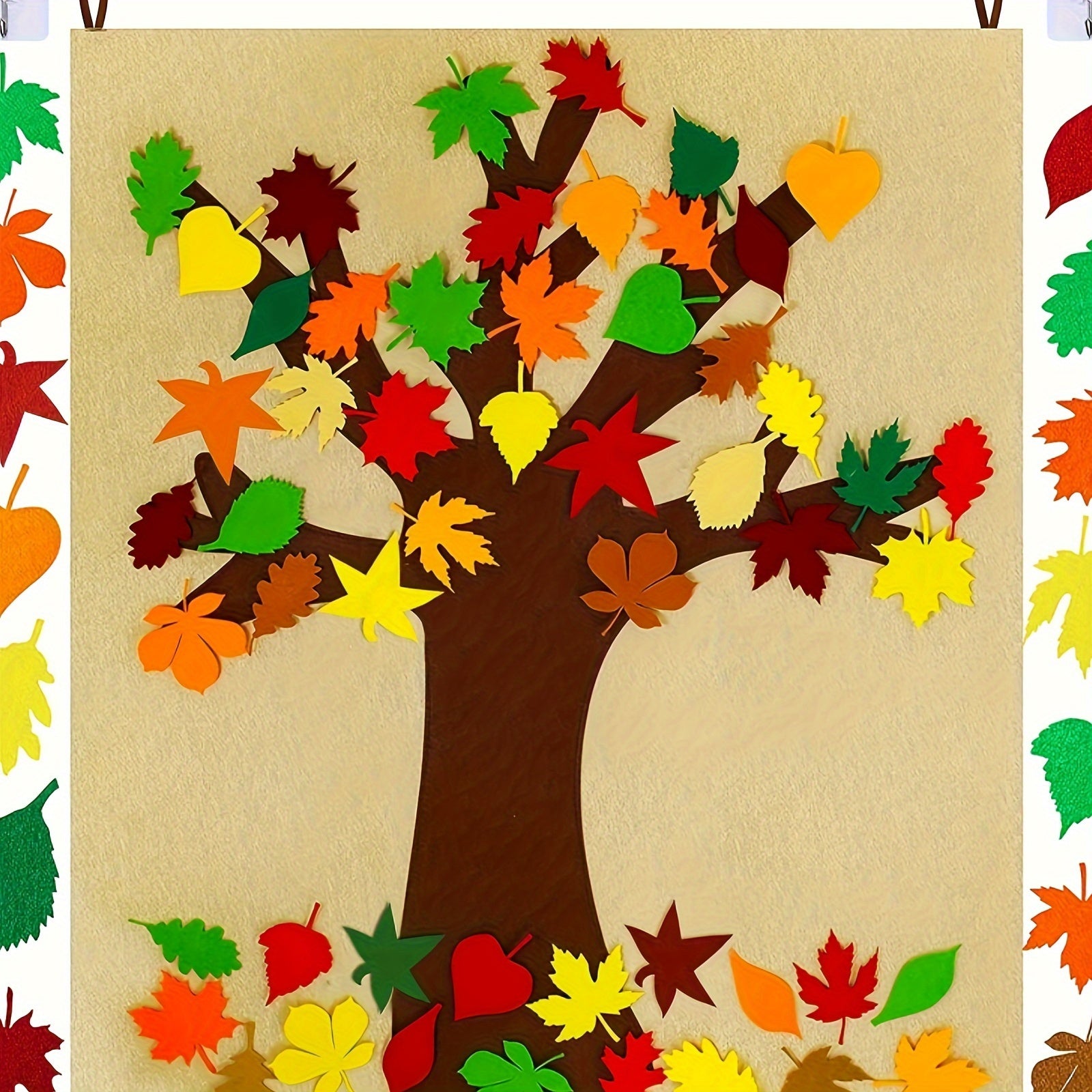 20pcs Removable Autumn Leaves Decoration Thank You Tree Craft
