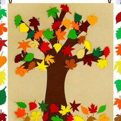 20pcs Removable Autumn Leaves Decoration Thank You Tree Craft
