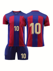 Kids Soccer Jerseys Set w/ Shorts - Sports Team Training Uniform