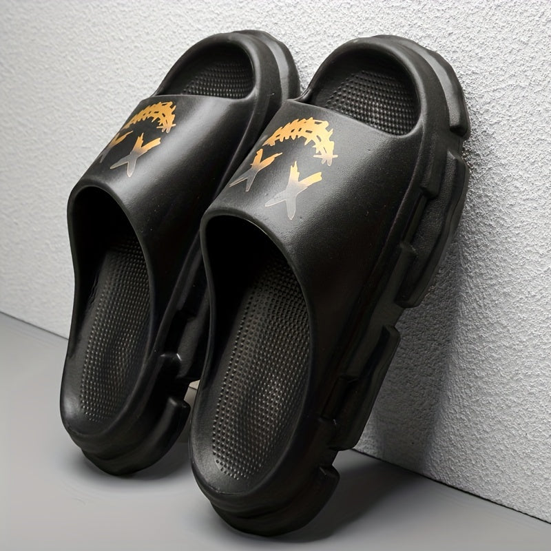 Men's Non Slip Platform Slides Soft Sole Cloud Slides Indoor Outdoor