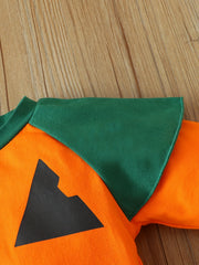 Toddler Boy's Halloween Outfit 2pcs Cotton Set Pumpkin Pattern Kid's Clothes