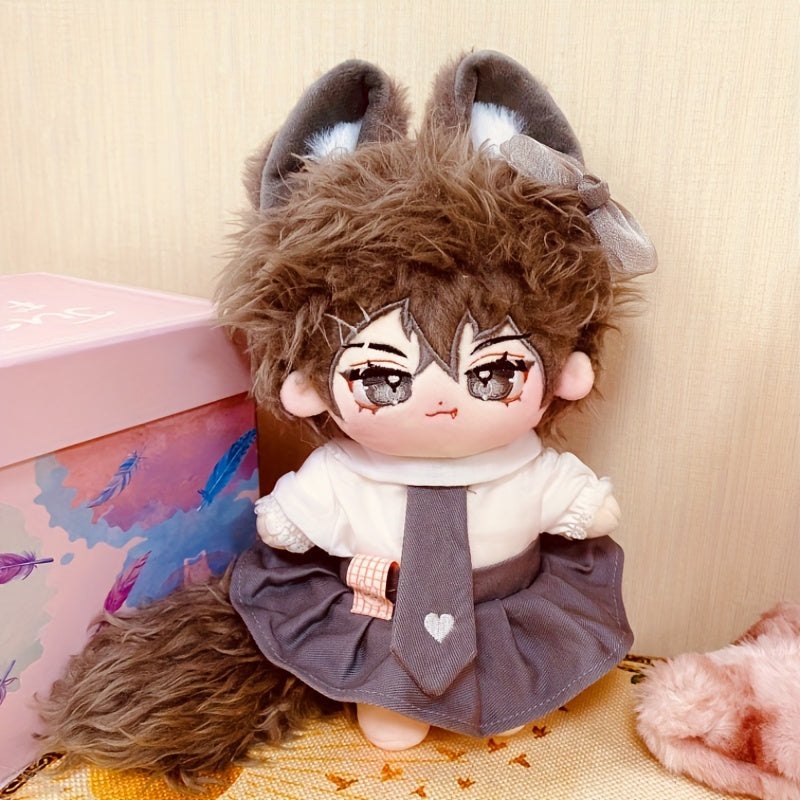 College Style Doll Clothes Set - Pink/Grey for 7.87inch Doll