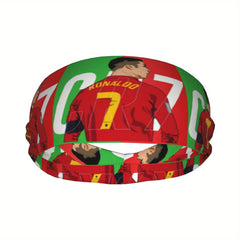 One Piece Messi Sports Uniform with Headband - Yoga Fitness Running Gear