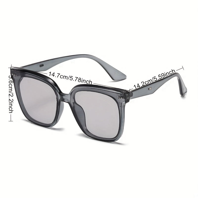 Large Jelly Frame Sunglasses UV400 Anti Light Glasses