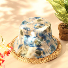 Tie Dye Print Bucket Hat Reversible Unisex Sun Hat Lightweight Hip Hop Fisherman