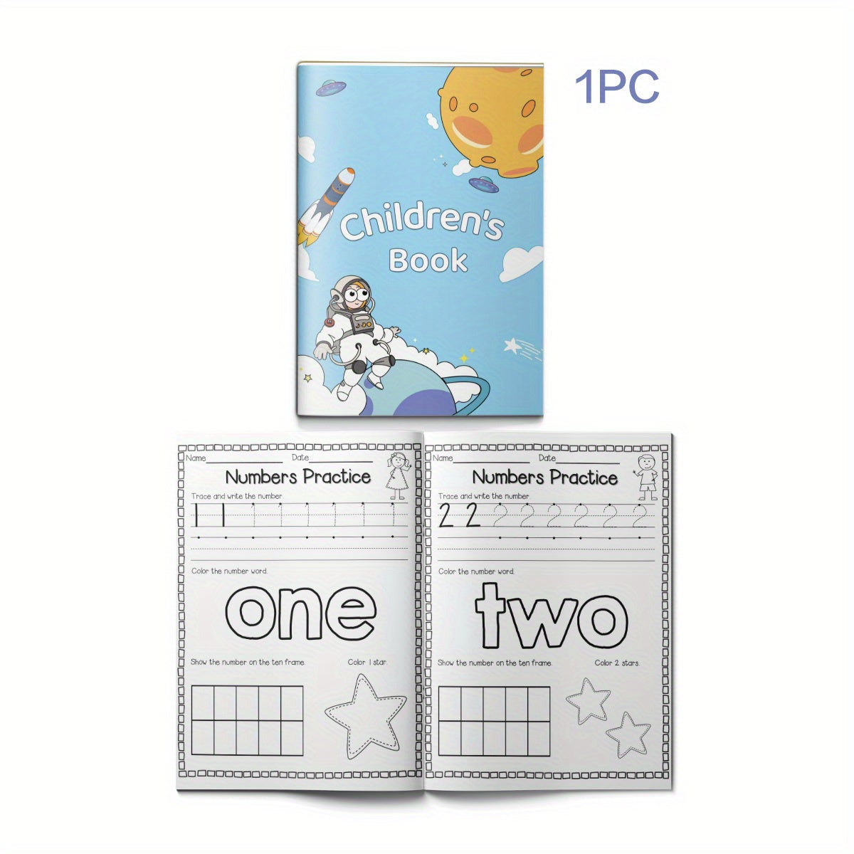 Tracing Practice Book 0-100 Math Coloring Activity