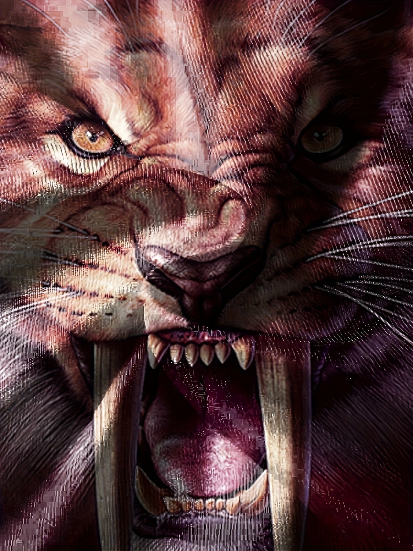 3D Smilodon Print Short Sleeve T shirt Kids Summer Clothes