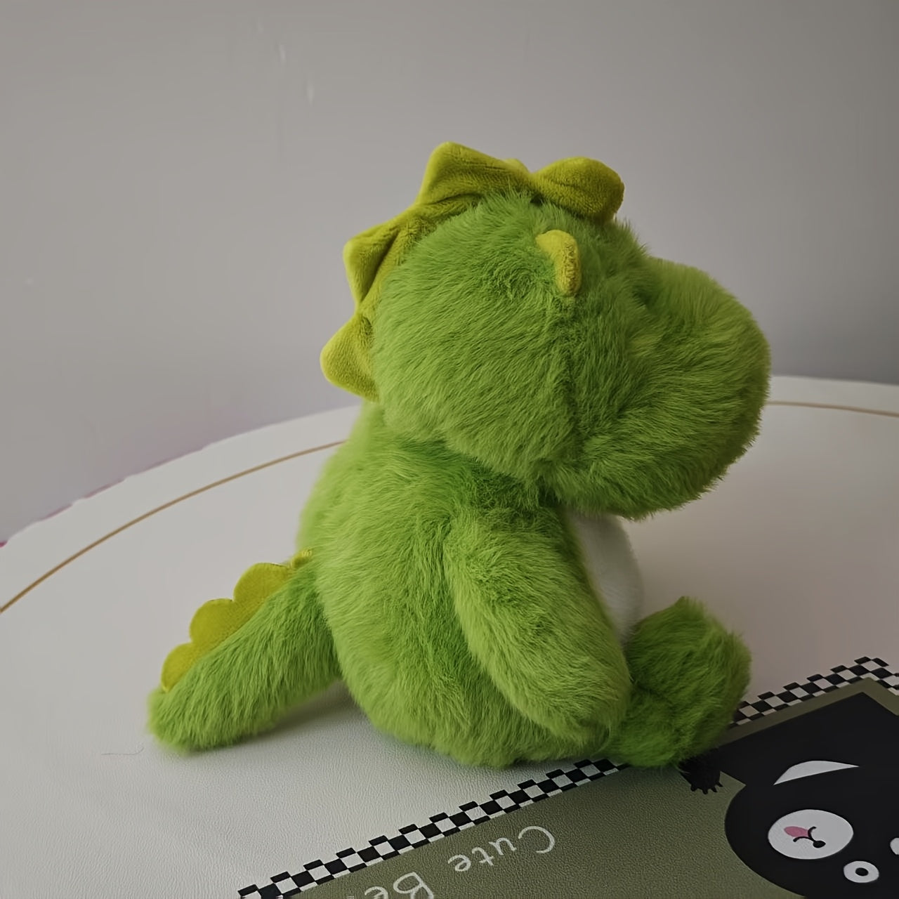 Green Dinosaur Plush Toy Bead Filled Stuffed Animal Dino Doll