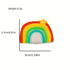 Silicone Rainbow Teether Beads for Healthy Gum Growth