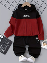 Toddler Boy's Hoodie & Sweatpants Set FUTURE Print Kid's Clothes
