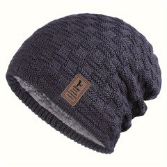 Winter Slouchy Beanie Velvet Warm Knitted Hat Outdoor Ski Pullover Hat