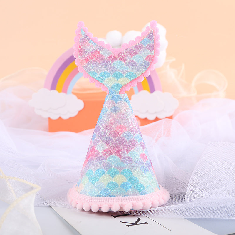 Mermaid Birthday Hats Headwear Party Supplies
