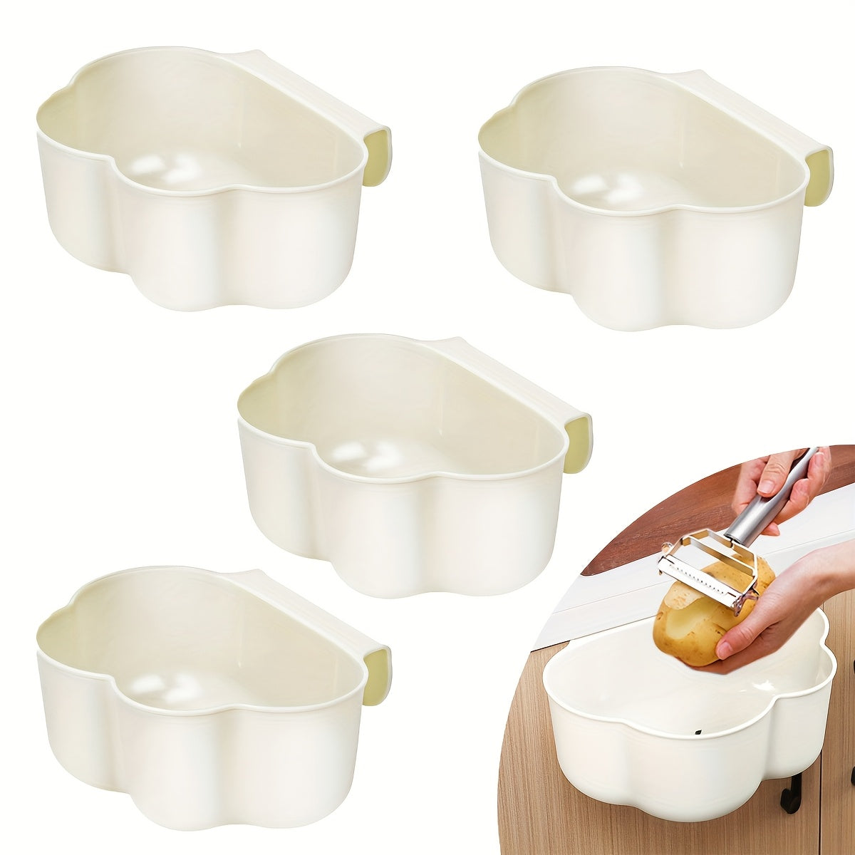 2pcs Diaper Organizers Kitchen Cabinet Door Hanging Garbage Bin