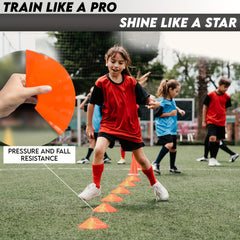 24pcs Flexible Soccer Cones for Training
