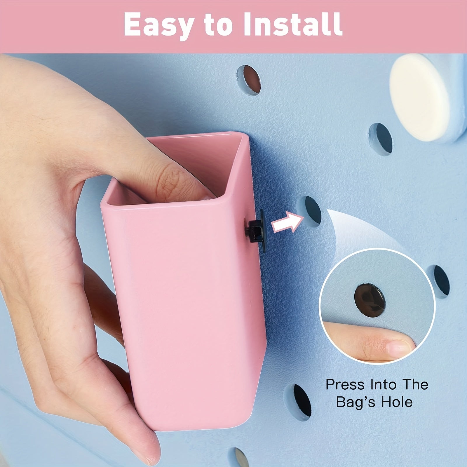 2PCS Phone Holder Bogg Bag Detachable Organizer Beach Travel Accessories