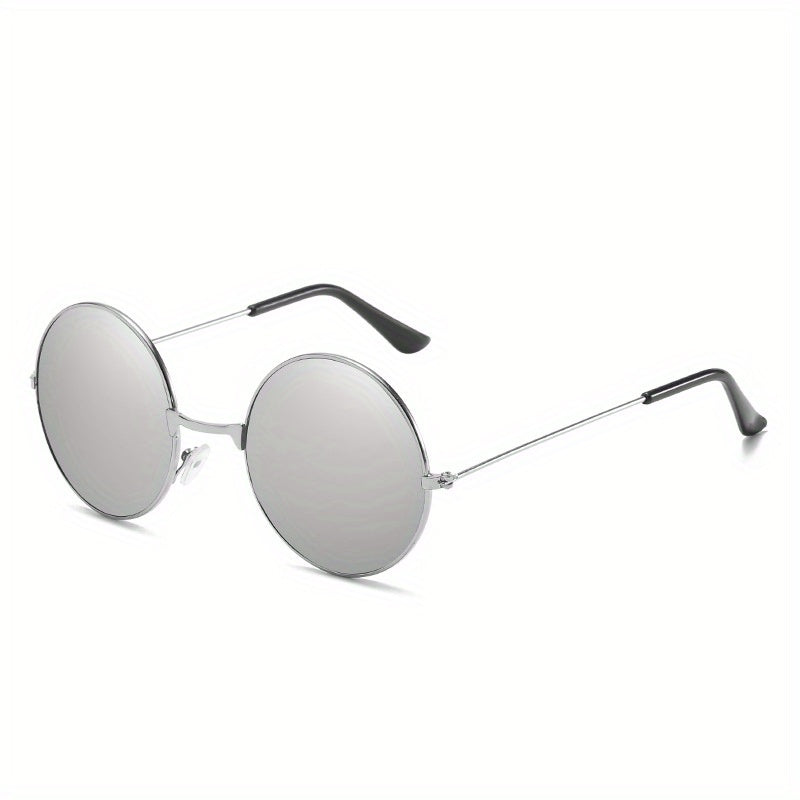 Round Metal Sunglasses Retro Polarized UV400