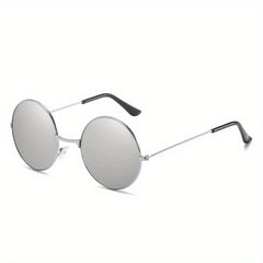Round Metal Sunglasses Retro Polarized UV400