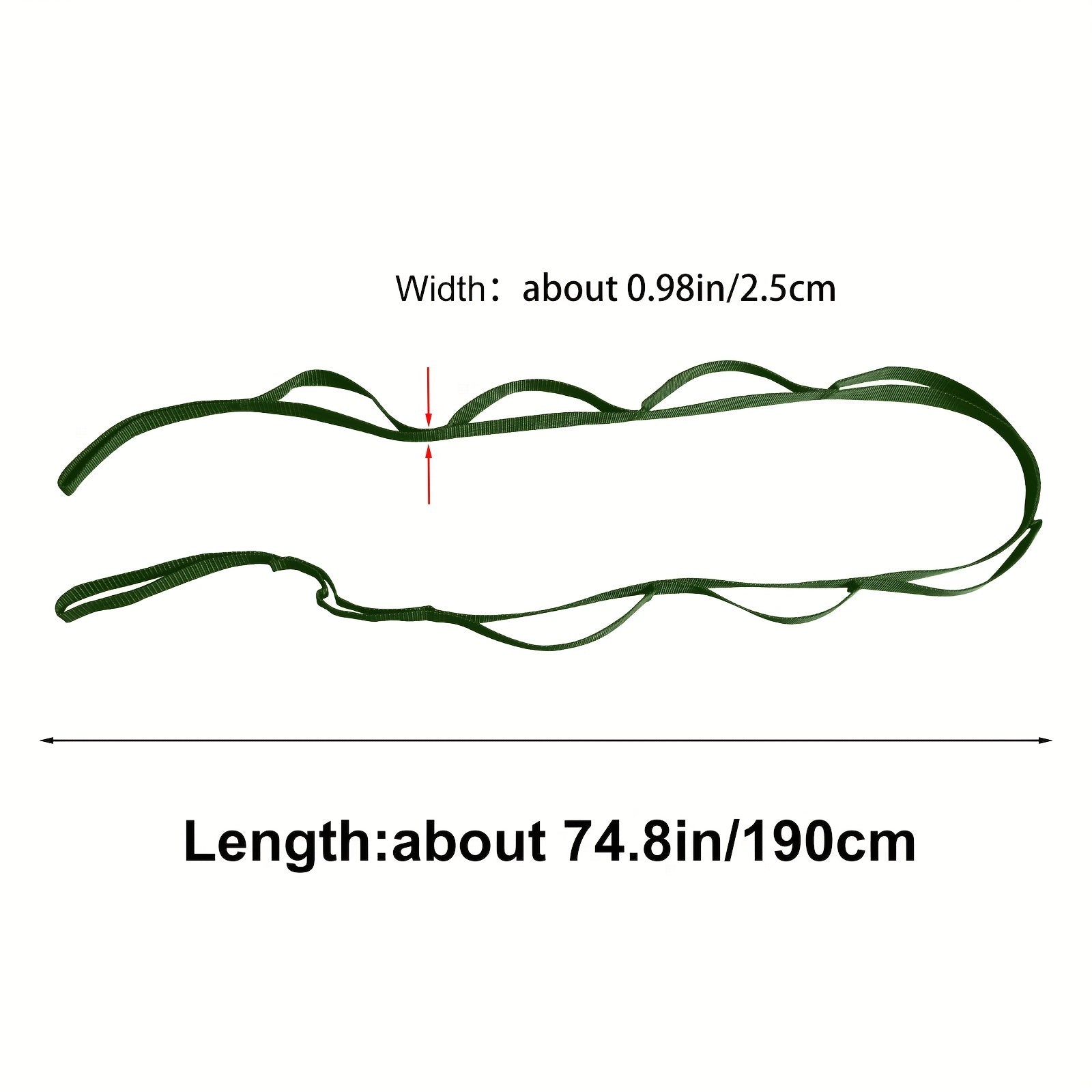Polyester Segmented Yoga Resistance Strap Fitness Stretching Rope
