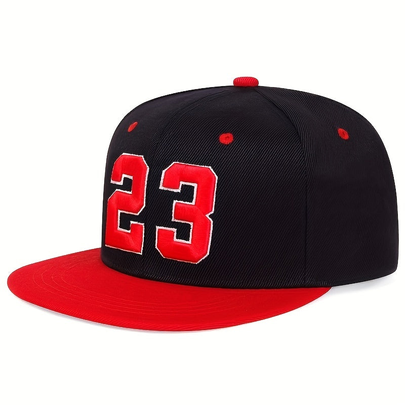 Men's 23 Embroidered Baseball Cap Hip Hop Hat Outdoor Sun Hat