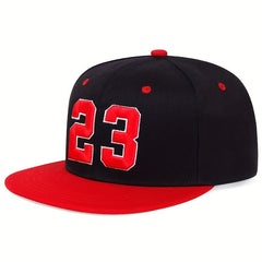 Men's 23 Embroidered Baseball Cap Hip Hop Hat Outdoor Sun Hat