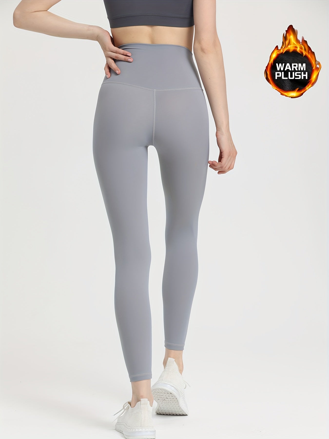 High Waist Fleece Liner Yoga Pants Butt Lifting Fitness Leggings