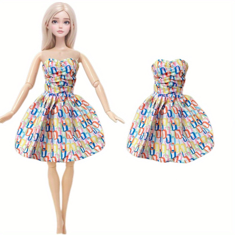 Doll Clothes Set - Party Wear Dress Gown Shirt Pants Outfit