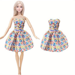 Doll Clothes Set - Party Wear Dress Gown Shirt Pants Outfit