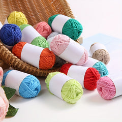 9pcs Multicolor Yarn Crochet Craft Yarn for Hand Knitting Crocheting 10g