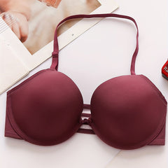 Solid T Shirt Bra Comfy & Breathable Push Up Bra Women's Lingerie