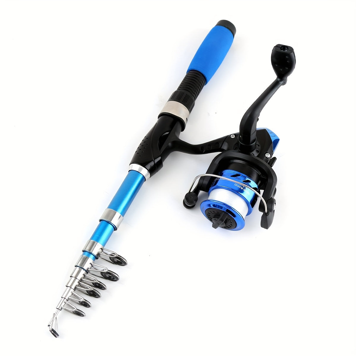 Telescopic Fishing Rod and Spinning Reel Combo Set