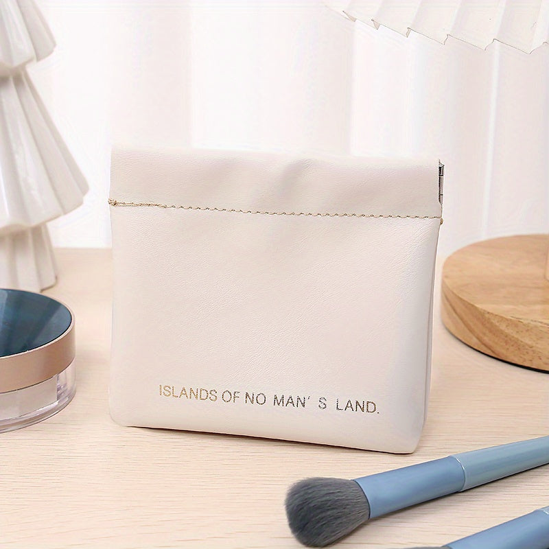 Waterproof Self-closing Cosmetic Bag for Women