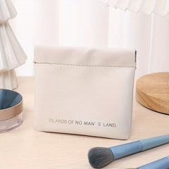Waterproof Self-closing Cosmetic Bag for Women