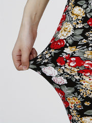 Women's Flower High Waist Leggings
