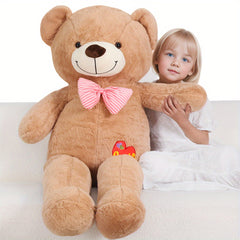 Jumbo Teddy Bear Stuffed Animal Brown Plush Toy Giant Pillow Girlfriend Gift