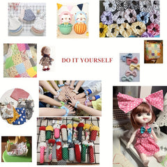 6pcs Japanese Style Cotton Craft Fabric Bundle for DIY Patchwork Sew