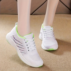 Breathable Heighten Flying Woven Shoes Soft Thick Bottom Lightweight