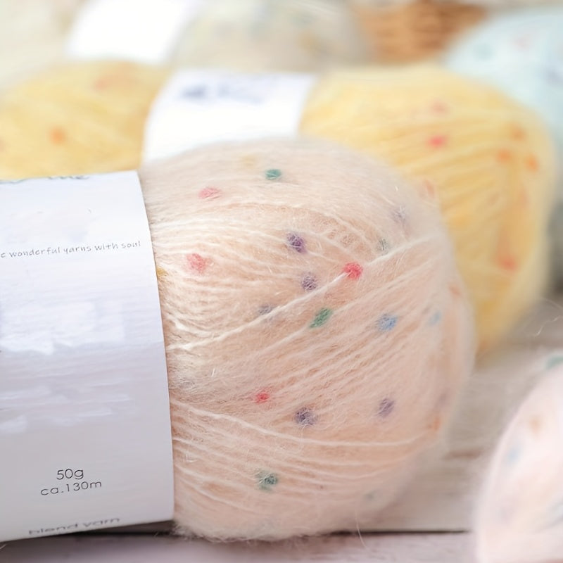 1pc Mohair Yarn Crochet Hand Knitted Thread Plush Wool Yarn DIY Scarf