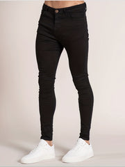 Men's Slim Fit Jeans Mid Stretch Denim Pants